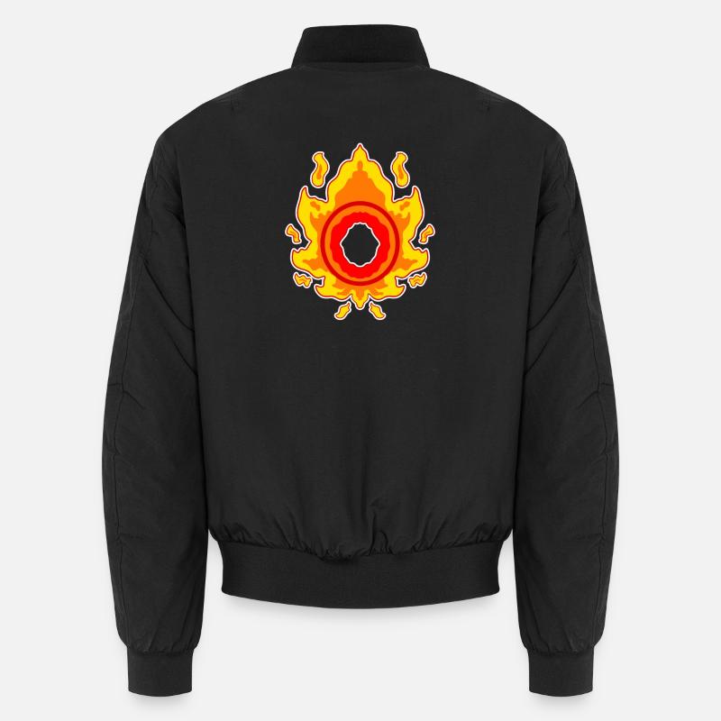 Motif Cercle de Feu - Bomber unisexe - noir