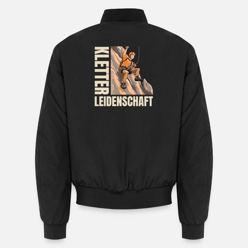 Kletter Leidenschaft - Unisex Bomberjacke - Schwarz