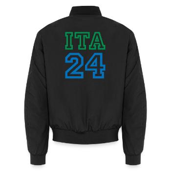 Italie Italien - Bomber unisexe - noir - Dos - AI Model Male 185 light (185cm)