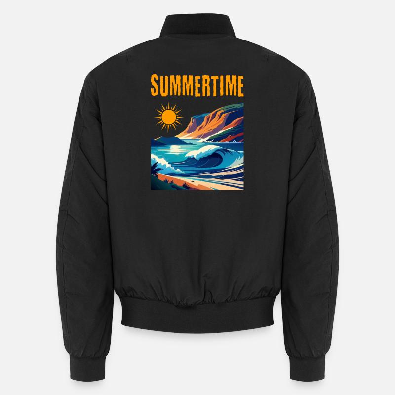 Summertime - beau design d’été Bomber unisexe
