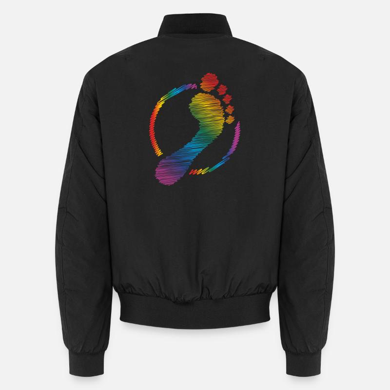 empreinte arc-en-ciel empreinte arc-en-ciel Bomber unisexe