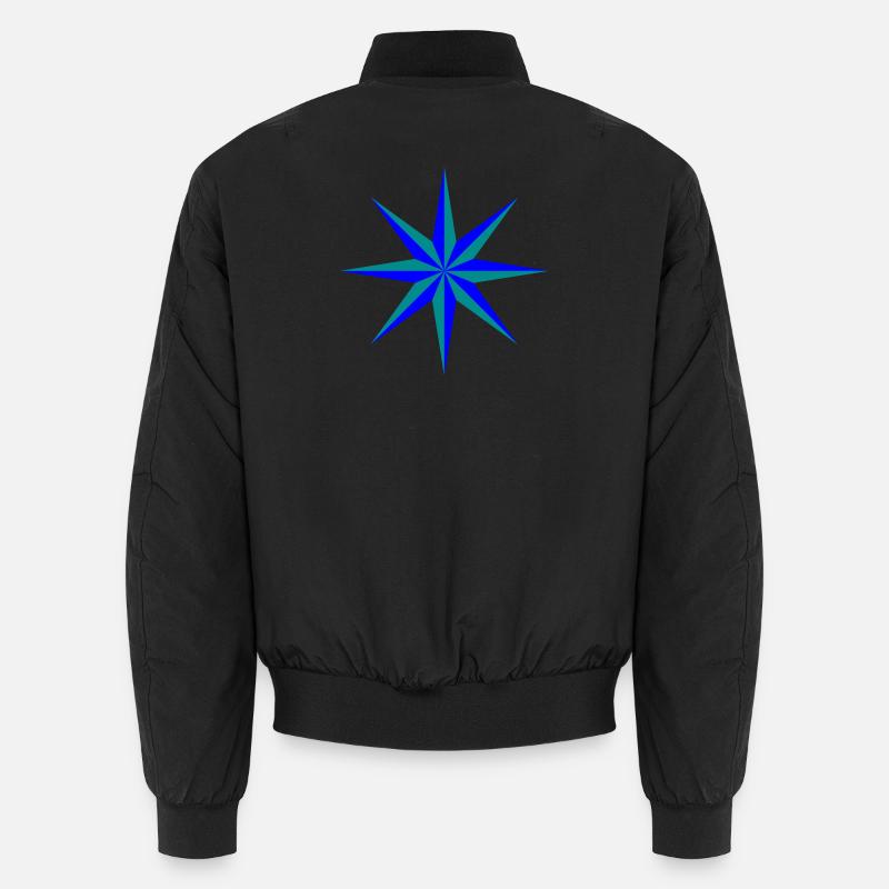 Stern schmal - Unisex Bomberjacke - Schwarz