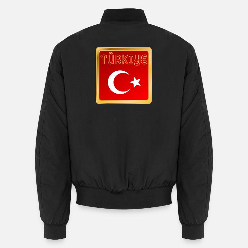 Türkiye - Unisex Bomberjacke - Schwarz