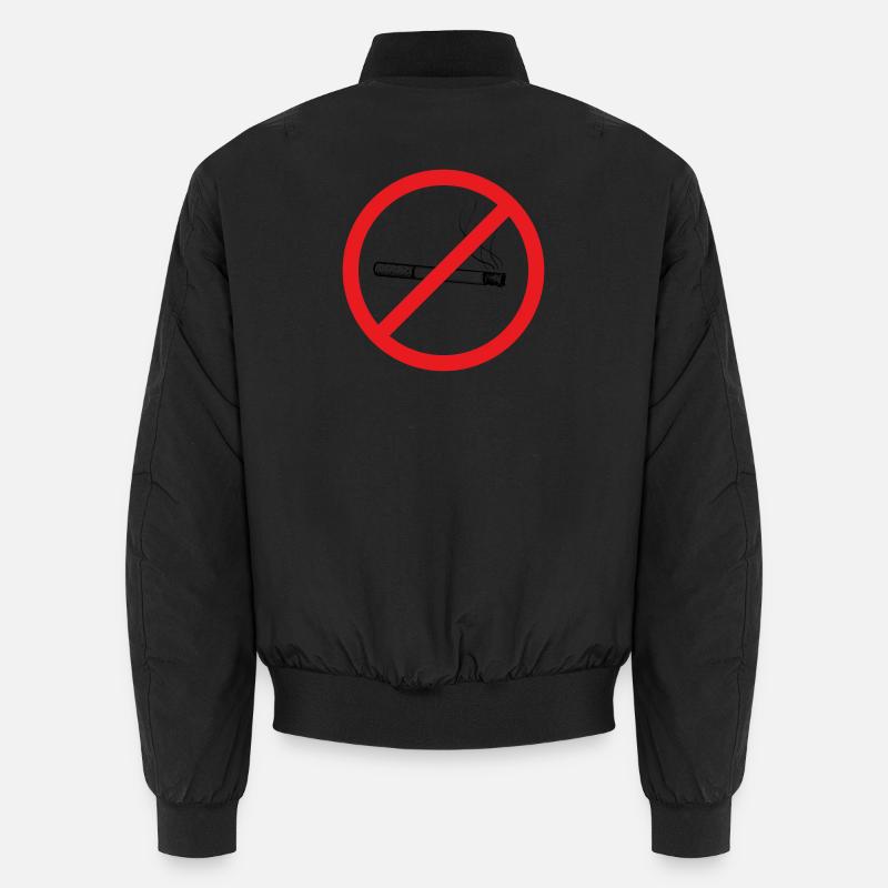 No smoking! - Unisex Bomber Jacket - black