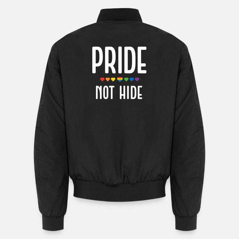 LGBT Pride Month - Pride, Not Hide Unisex Bomber Jacket