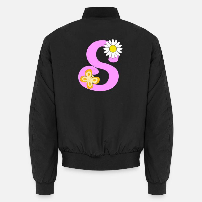 S Letter Unisex Bomber Jacket