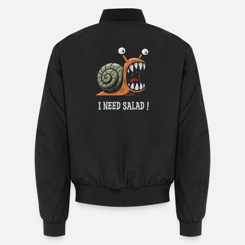 snail, I need salad! Unisex Bomber Jacket