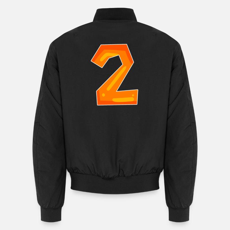 Zwei - 2 - Nummer Zahl Unisex Bomberjacke