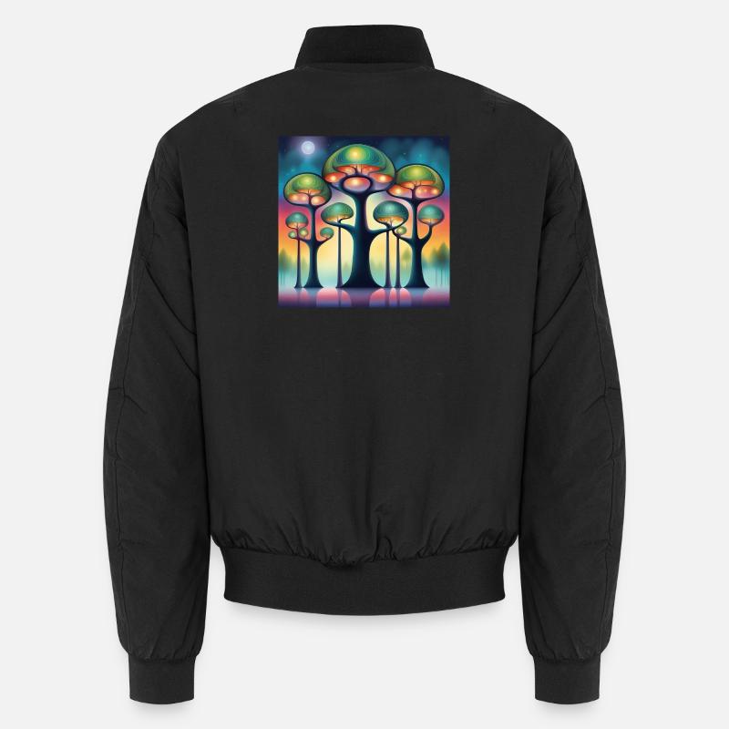 Hundertwasser Bäume Unisex Bomberjacke