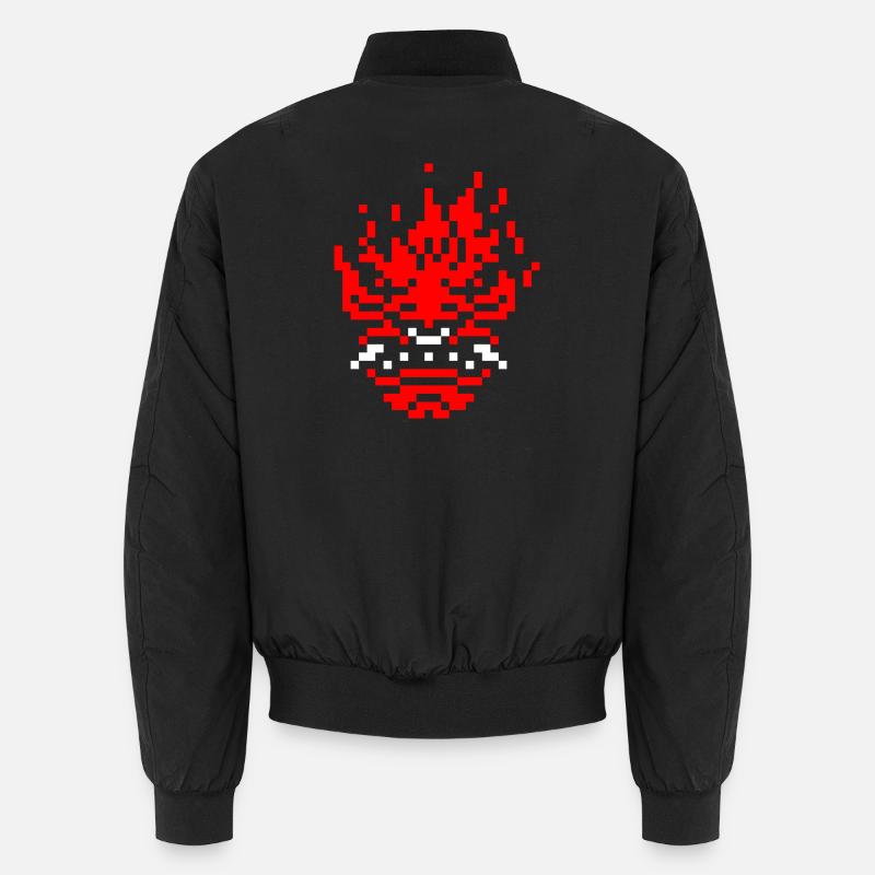 Oni pixel 8 bits - Bomber unisexe - noir