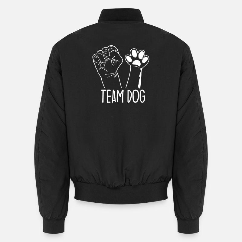Team Dog - Unisex Bomberjacke - Schwarz