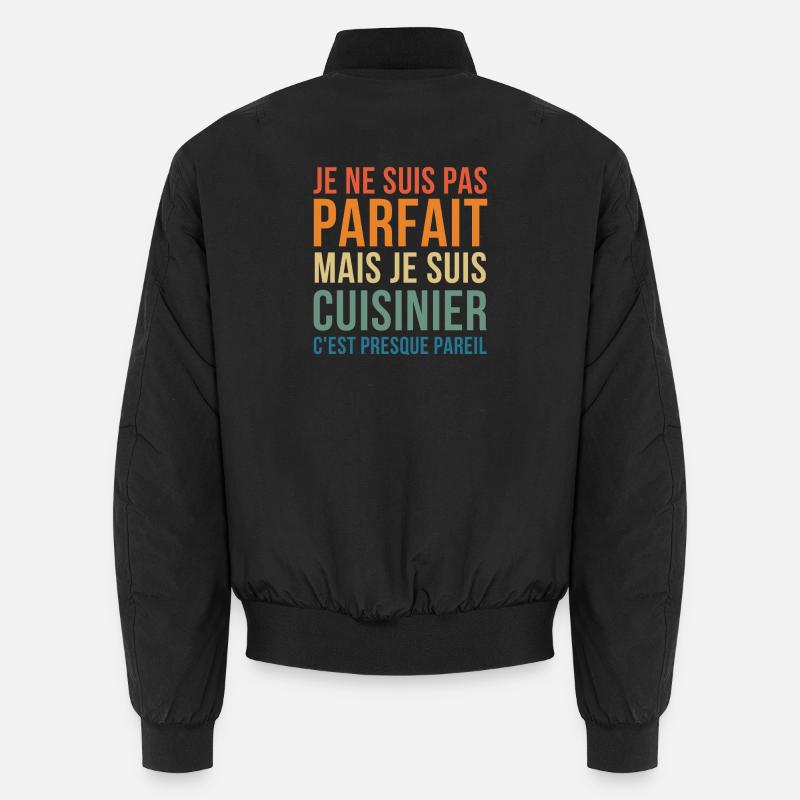 A perfect cook - Unisex Bomber Jacket - black