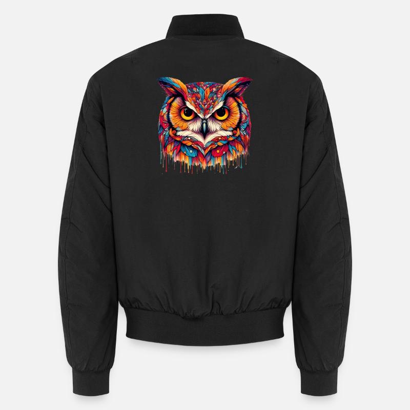 Eule Unisex Bomberjacke