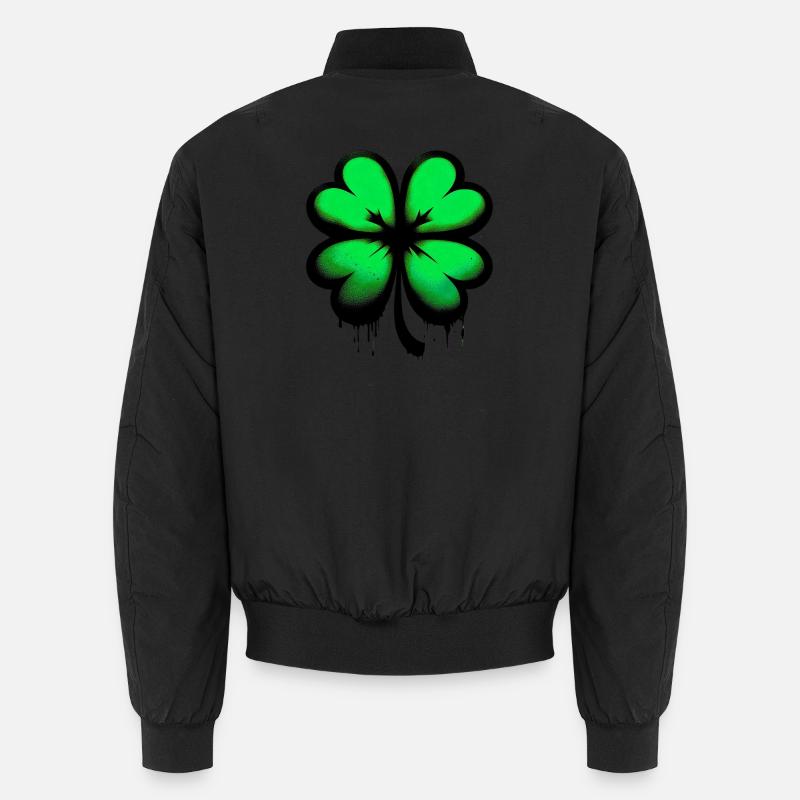 Trèfle à quatre feuilles Bomber unisexe