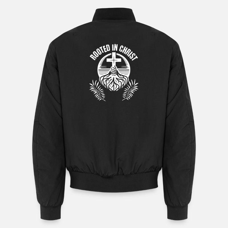 Wurzeln im Glauben Unisex Bomberjacke