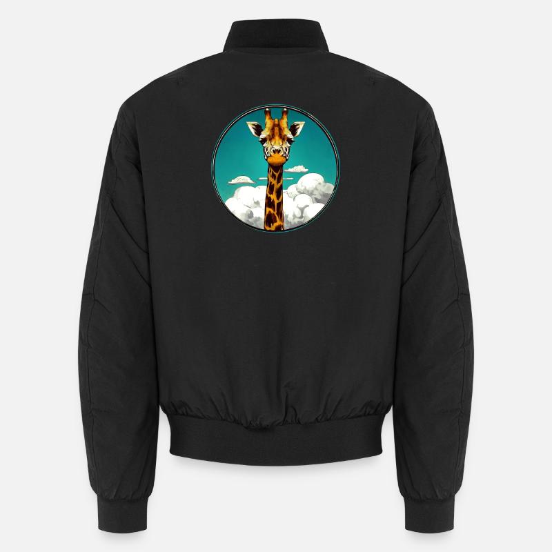 Giraffe - Unisex Bomberjacke - Schwarz