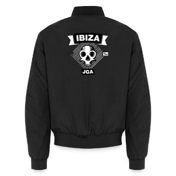 IBIZA Promille - Enterrement de vie de garçon sous les palmiers - Bomber unisexe - noir - Dos - AI Model Male 185 light (185cm)