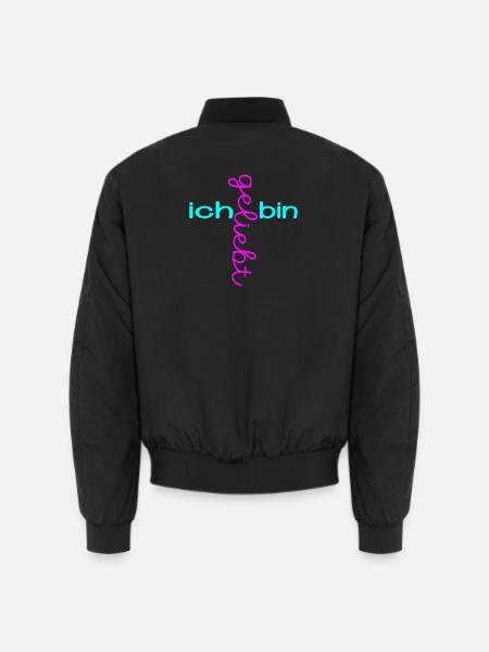 CHRISTLICHER GLAUBE ICH BIN GELIEBT - Unisex Bomberjacke - Schwarz
