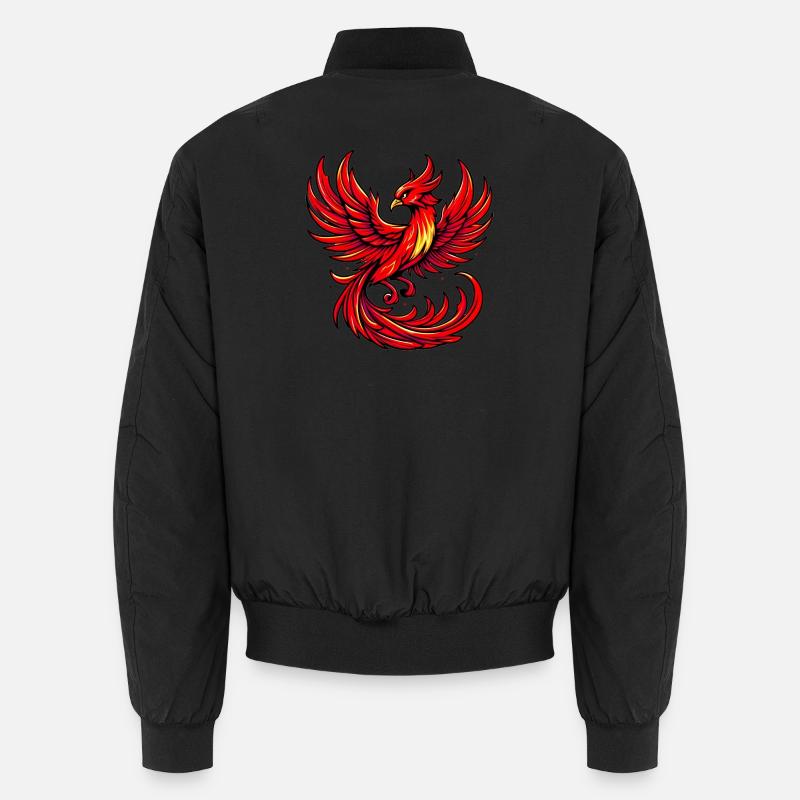 Roter Phönix - Unisex Bomberjacke - Schwarz