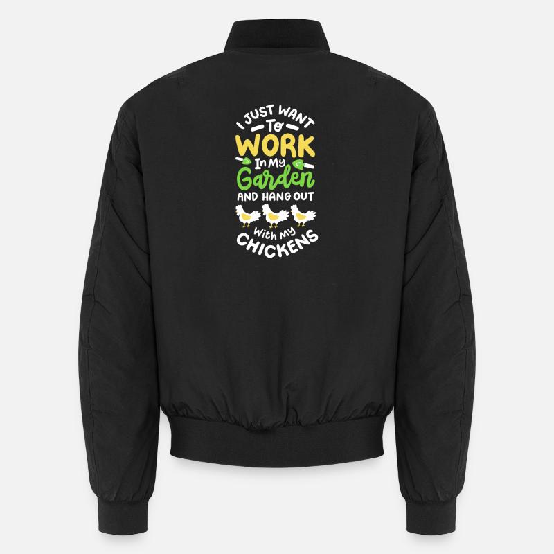Garten Gartenarbeit - Unisex Bomberjacke - Schwarz