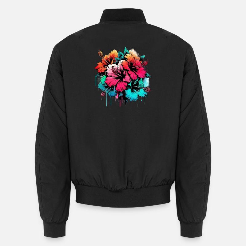 Hibiscus flowers Unisex Bomber Jacket