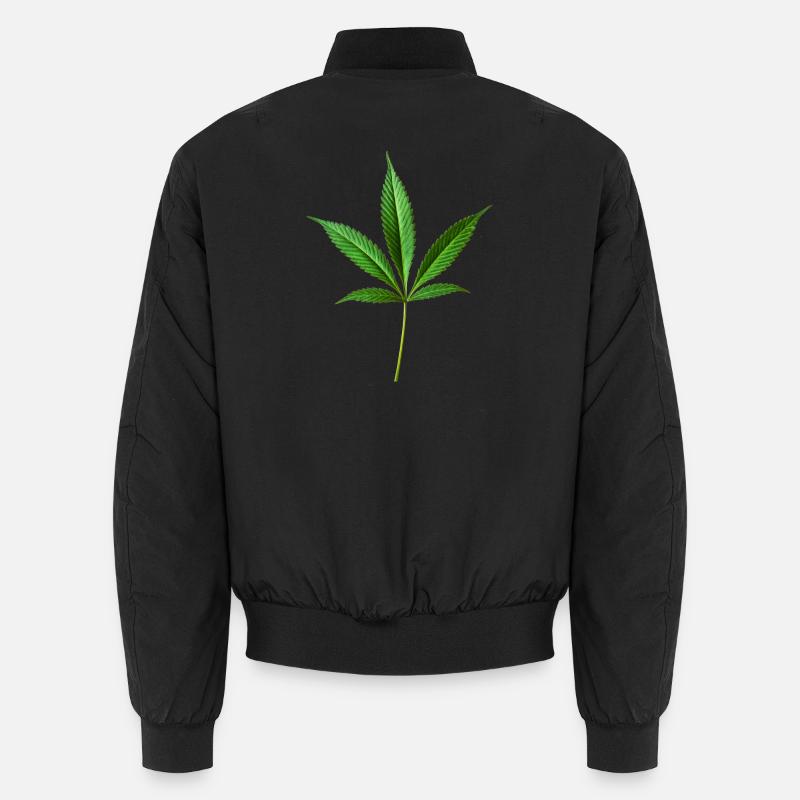 Marihuana Hanf (Cannabis) Unisex Bomberjacke