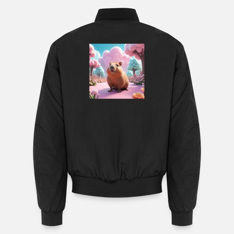 Capybara dans le jardin magique Bomber unisexe