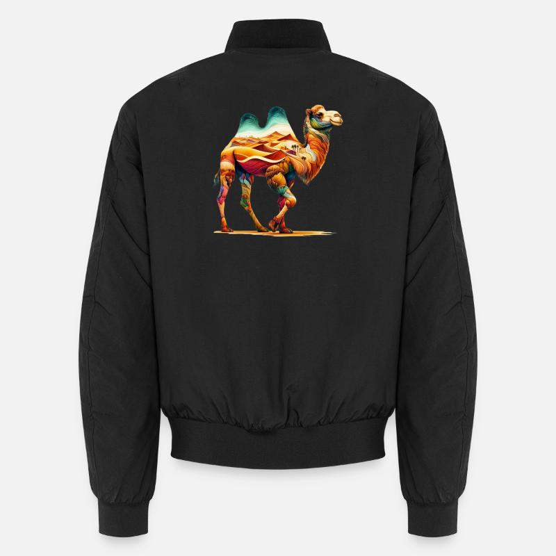 Camel Unisex Bomber Jacket
