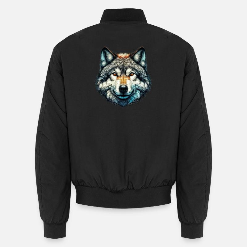 Loup - Bomber unisexe - noir