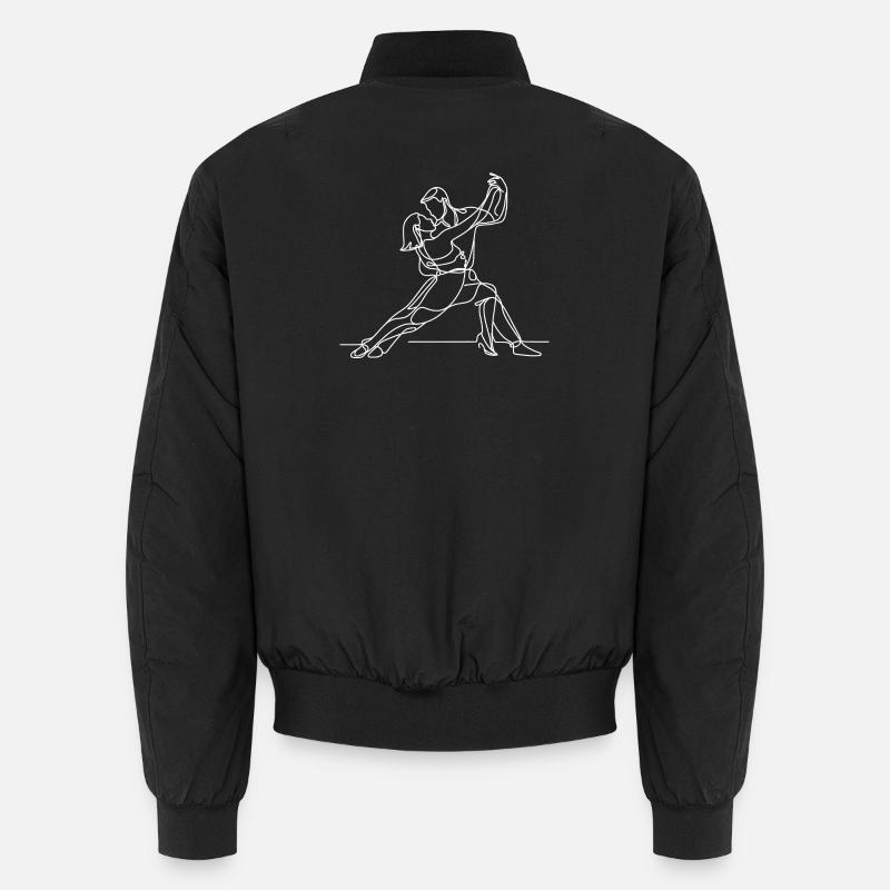 Elegante Tango-Strichkunst – Tanz mit Anmut Unisex Bomberjacke