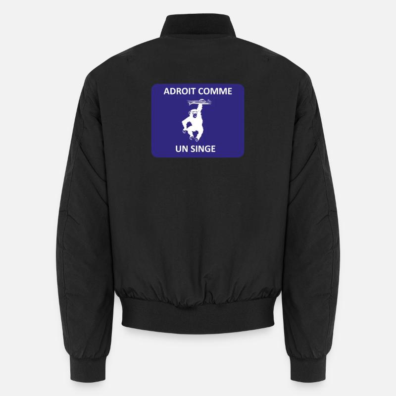 Geschickt wie ein Affe - Unisex Bomberjacke - Schwarz