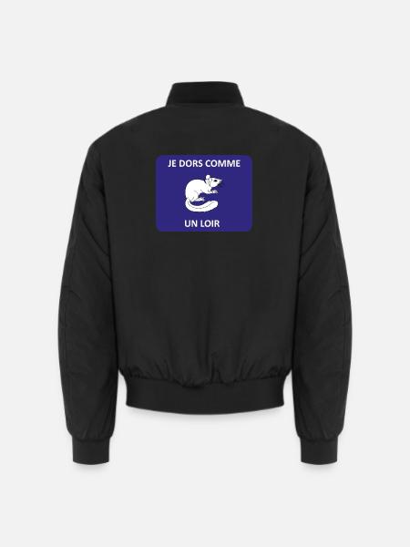 Ich schlafe wie ein Siebenschläfer - Unisex Bomberjacke - Schwarz