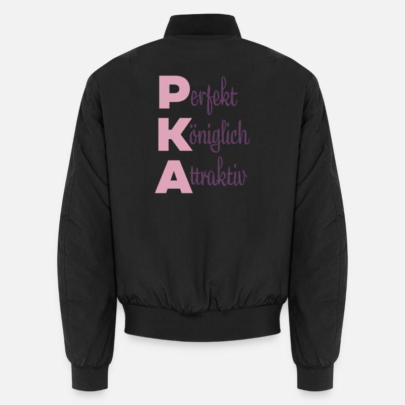Perfekt Königlich Attraktiv - Unisex Bomberjacke - Schwarz