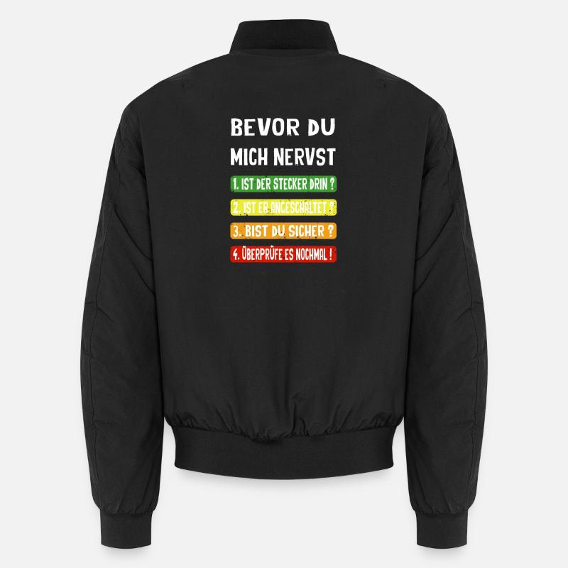 Bevor du mich nervst Unisex Bomberjacke