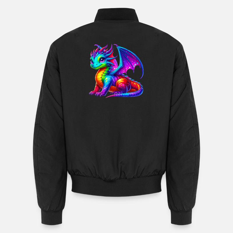 Drache - Unisex Bomberjacke - Schwarz