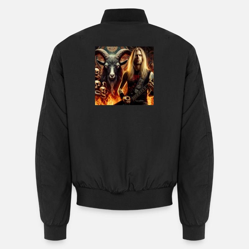 Guitariste infernal - Bomber unisexe - noir