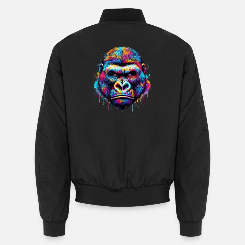 Gorilla - Unisex Bomberjacke - Schwarz