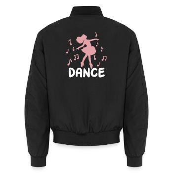 Ballett Tanzen Ballerina - Unisex Bomberjacke - Schwarz - Hinten - AI Model Male 185 light (185cm)