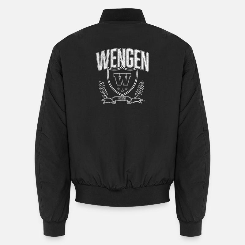 Wengen, Suisse - Bomber unisexe - noir
