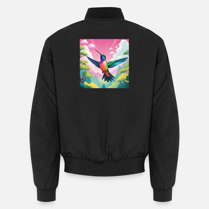 Kolibri - Unisex Bomberjacke - Schwarz