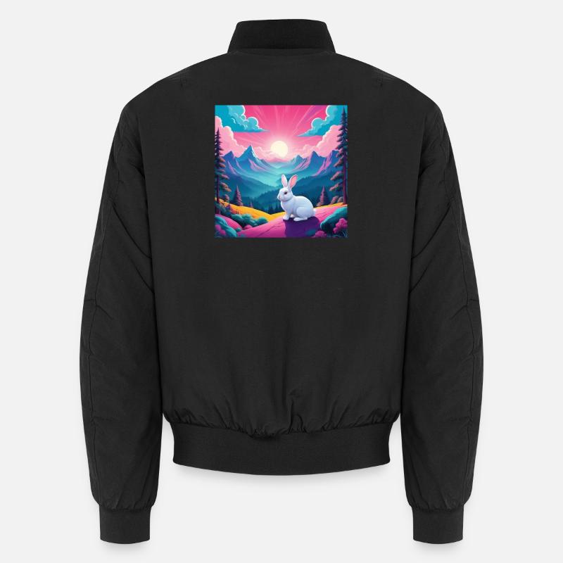 Rabbit on the mountain Unisex Bomber Jacket