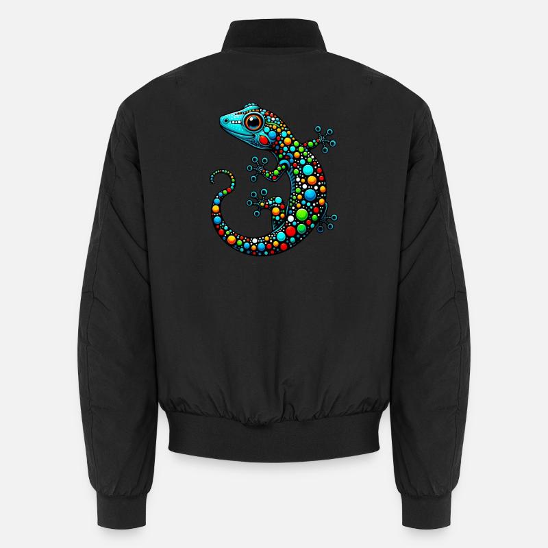 Gecko - Unisex Bomberjacke - Schwarz