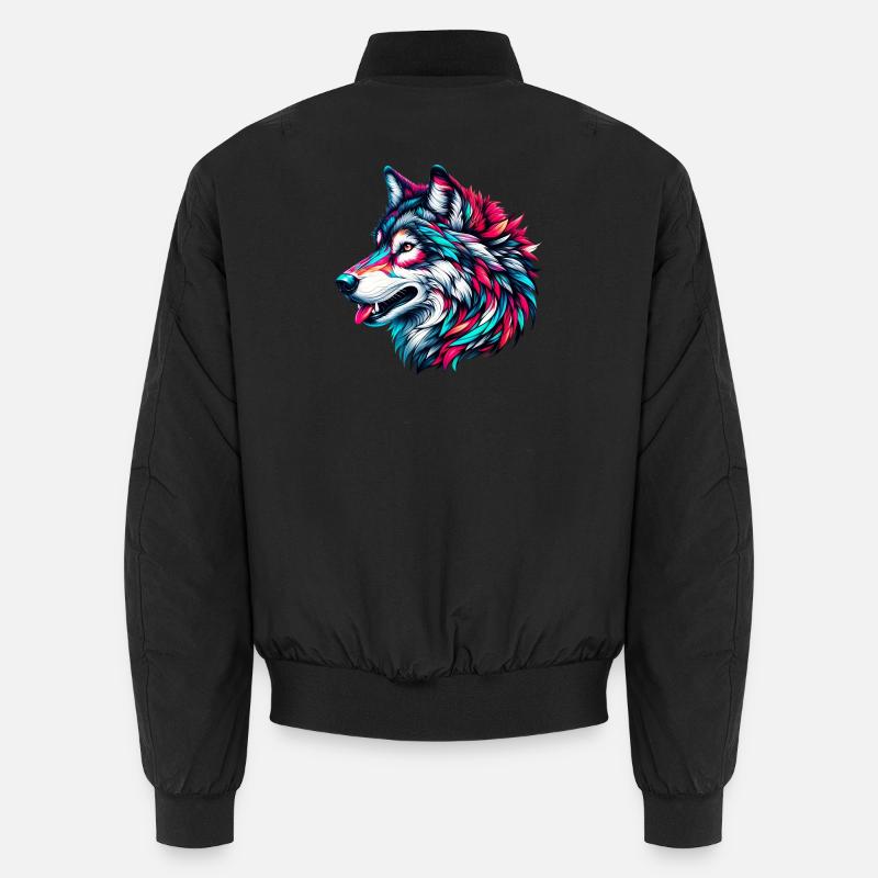 Wolf Unisex Bomberjacke