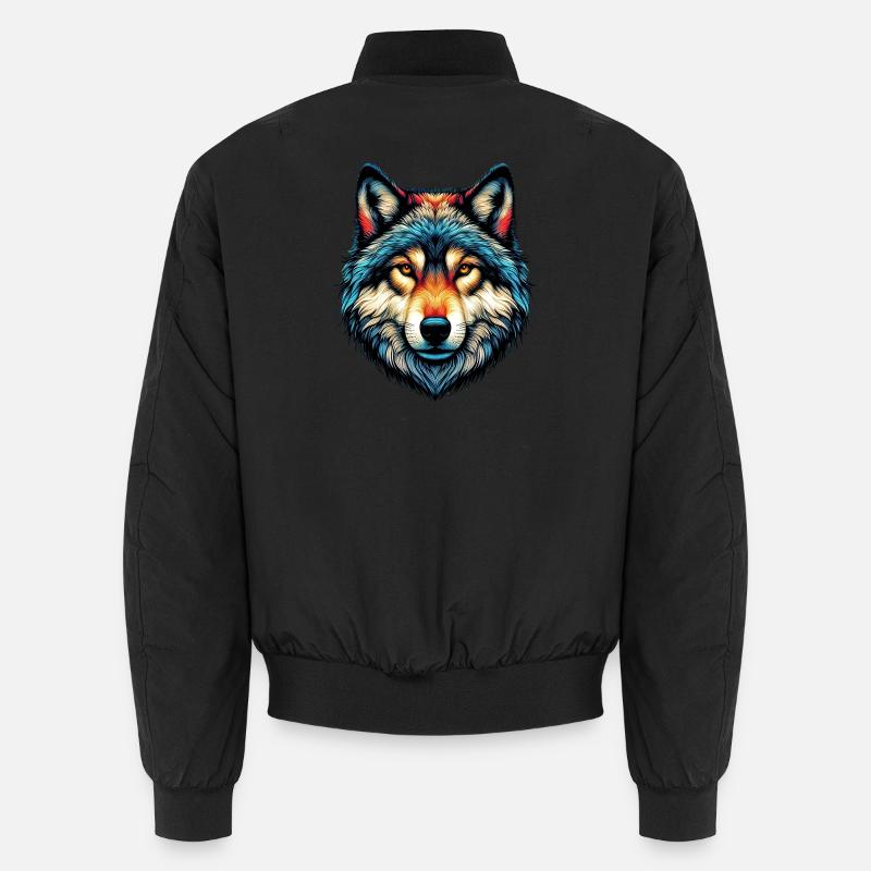Wolf Unisex Bomberjacke