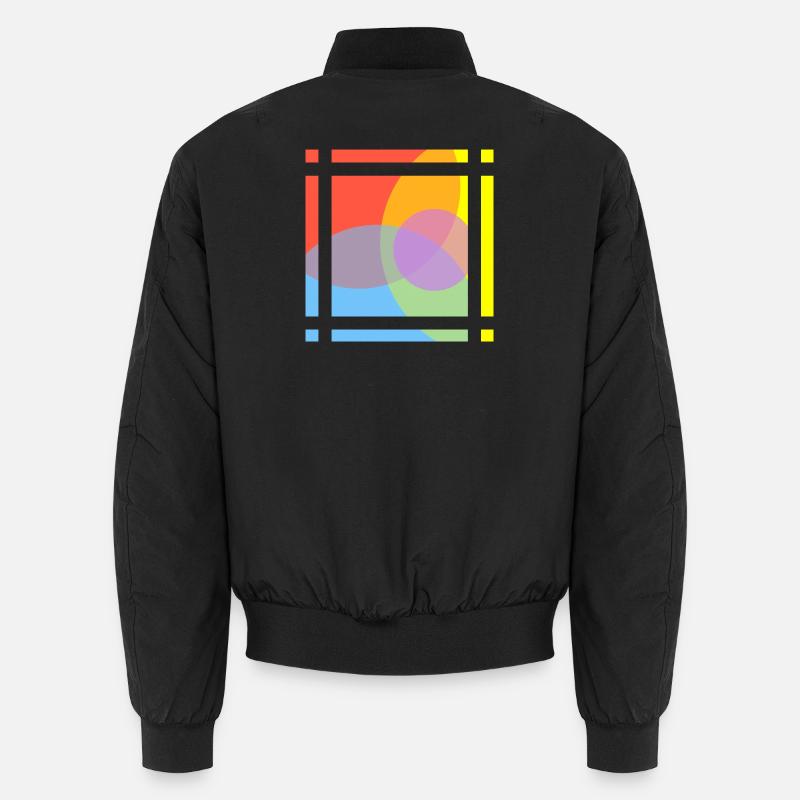 Jeu géométrique de couleurs Bomber unisexe