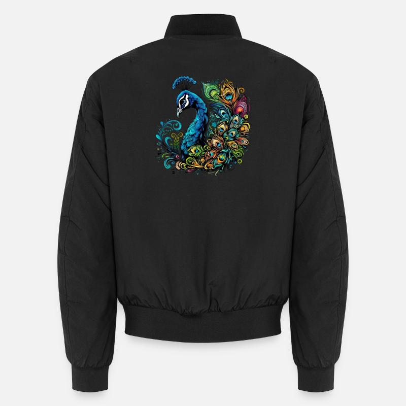 Pfau Unisex Bomberjacke