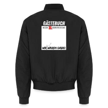 Mein 30 Geburtstag 30 Jahre Geburtstags - Unisex Bomberjacke - Schwarz - Hinten - AI Model Male 185 light (185cm)