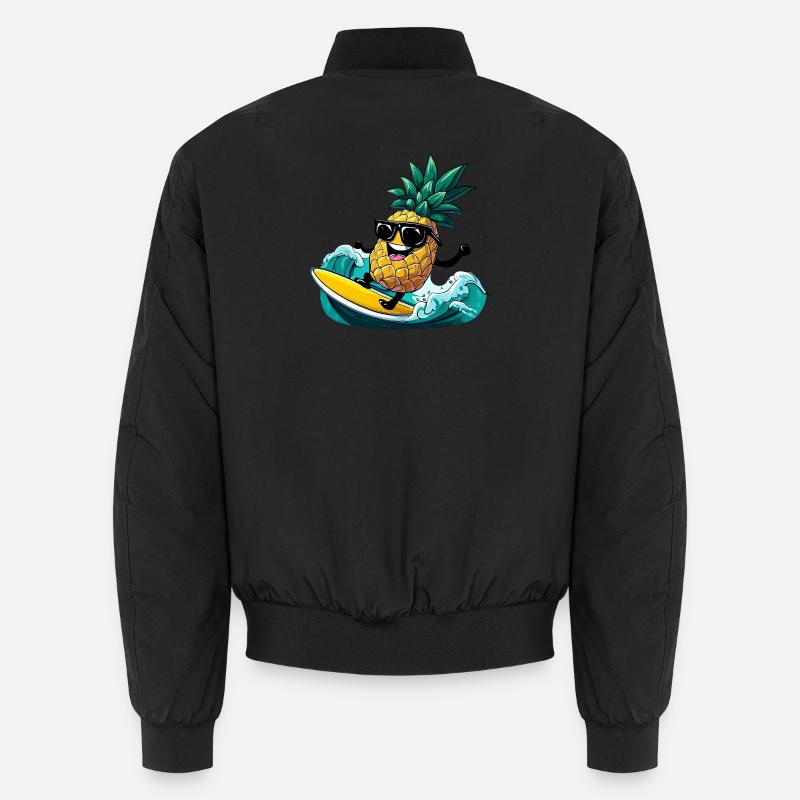 Surf d’ananas avec lunettes de soleil à la mer Bomber unisexe