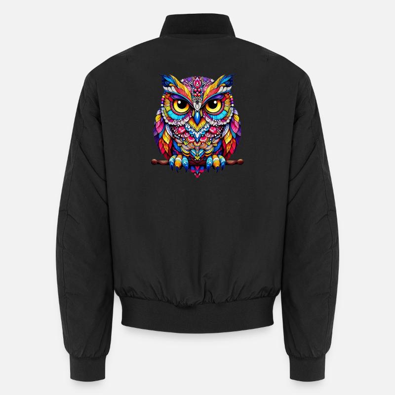 Owl Unisex Bomber Jacket