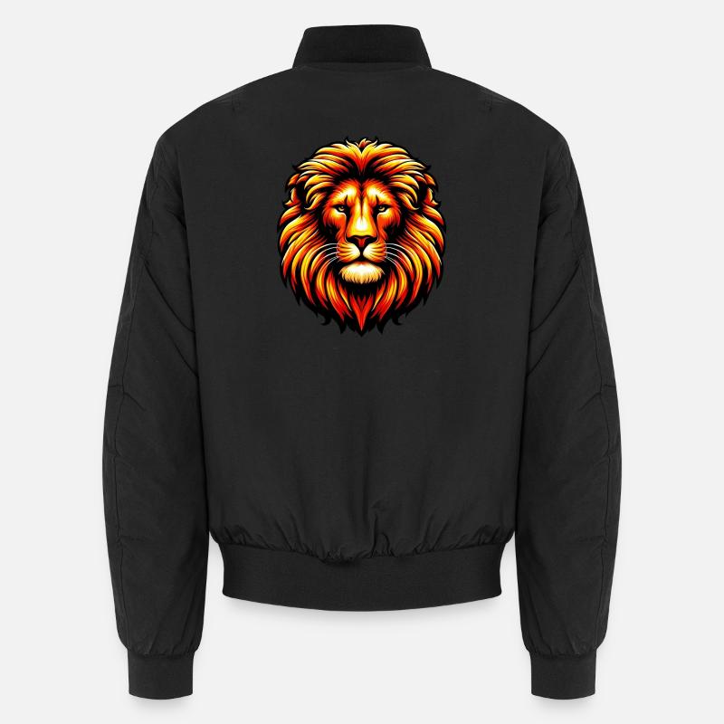 Löwe - Unisex Bomberjacke - Schwarz